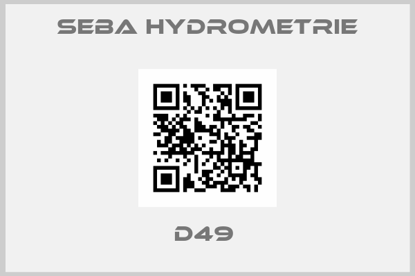 Seba Hydrometrie-D49 