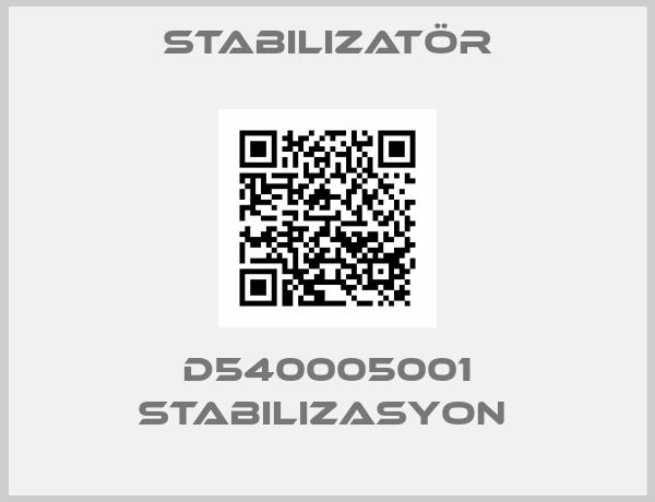Stabilizatör-D540005001 STABILIZASYON 