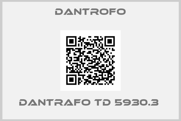 Dantrofo-DANTRAFO TD 5930.3 