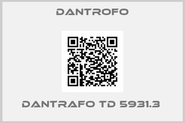 Dantrofo-DANTRAFO TD 5931.3 