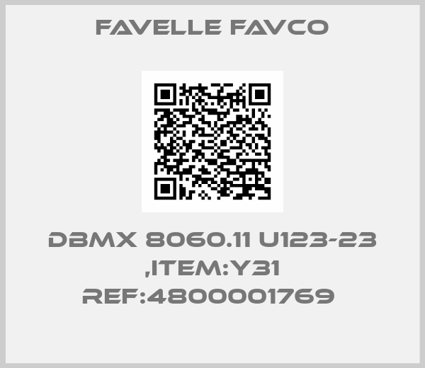 Favelle Favco-DBMX 8060.11 U123-23 ,ITEM:Y31 REF:4800001769 