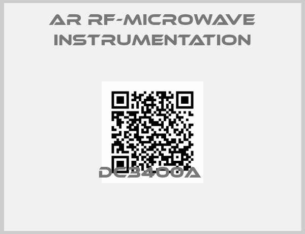 AR RF-Microwave Instrumentation-DC3400A 
