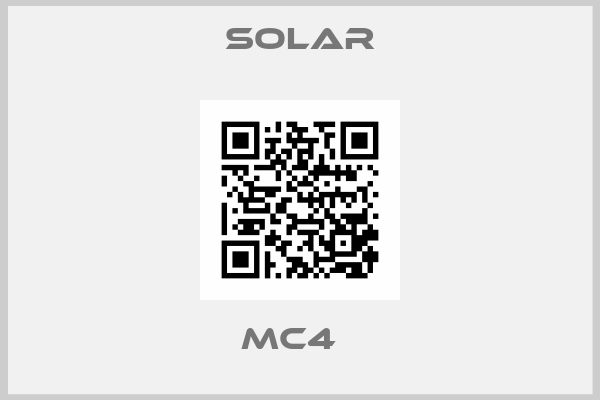 SOLAR-MC4  