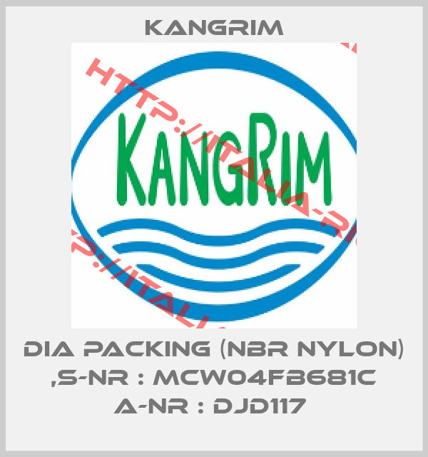 Kangrim-DIA PACKING (NBR NYLON) ,S-NR : MCW04FB681C A-NR : DJD117 