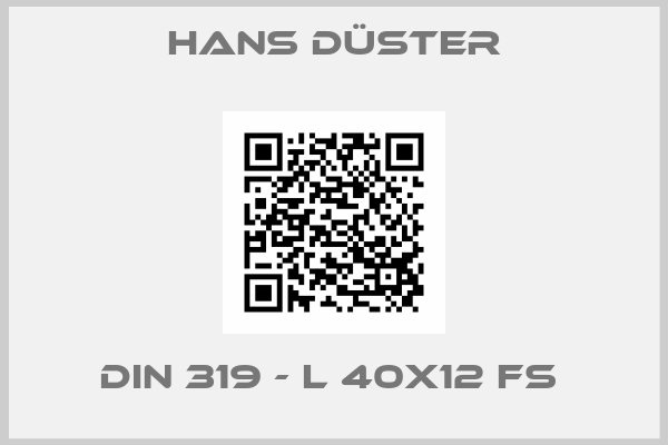 Hans Düster-DIN 319 - L 40x12 FS 