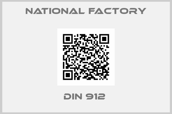 NATIONAL FACTORY-DIN 912 