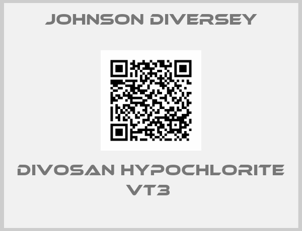 Johnson Diversey-Divosan Hypochlorite VT3 