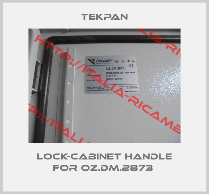 tekpan-Lock-Cabinet handle for OZ.DM.2873 