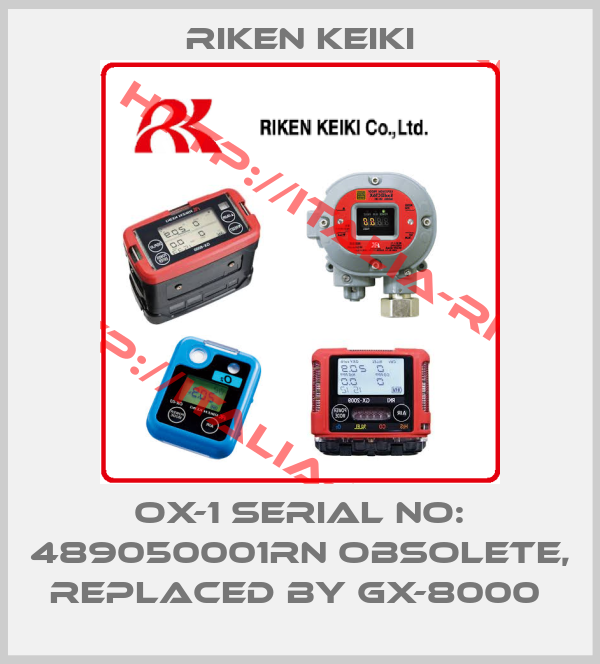 RIKEN KEIKI-OX-1 Serial No: 489050001RN obsolete, replaced by GX-8000 