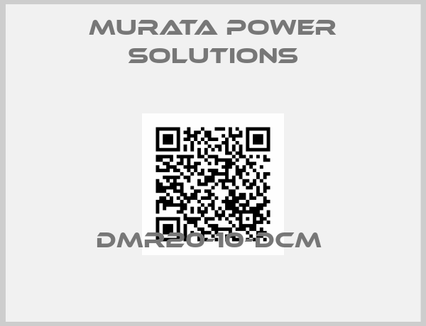 Murata Power Solutions-DMR20-10-DCM 