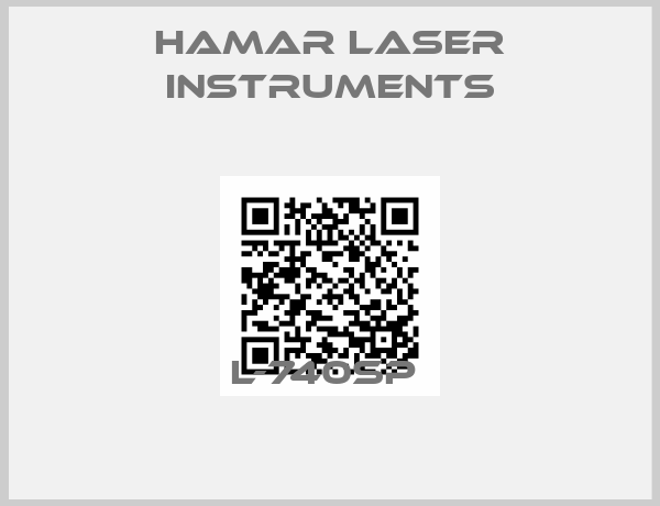 Hamar Laser instruments-L-740SP 