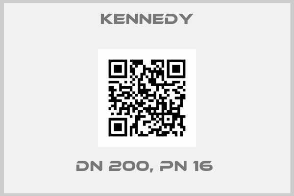 Kennedy-DN 200, PN 16 