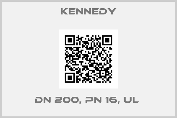 Kennedy-DN 200, PN 16, UL 