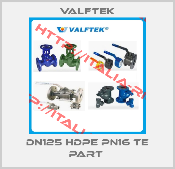 Valftek-DN125 HDPE PN16 TE PART 