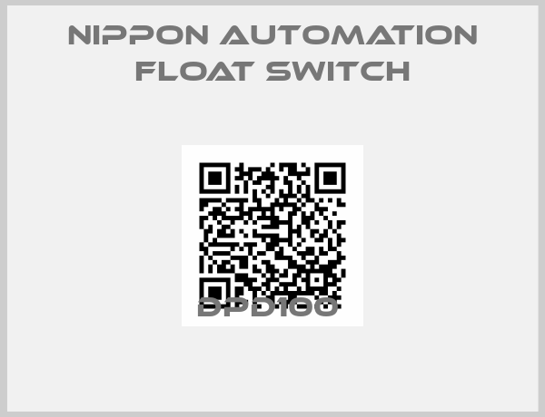 NIPPON AUTOMATION FLOAT SWITCH-DPD100 