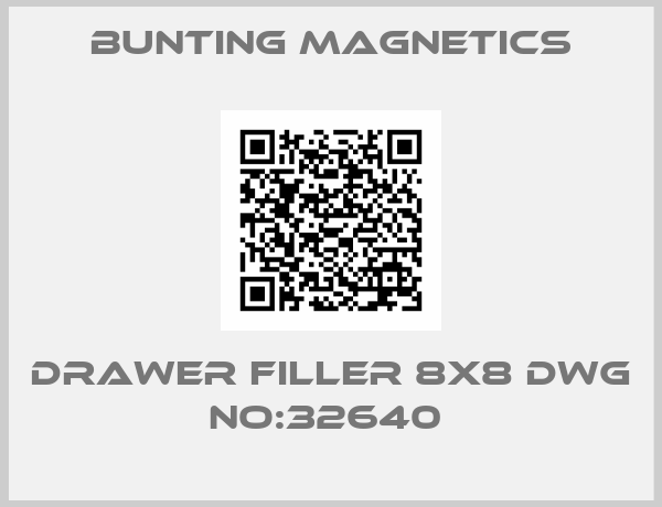 Bunting Magnetics-DRAWER FILLER 8X8 DWG NO:32640 