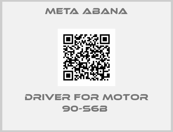 Meta Abana-driver for motor 90-S6B 
