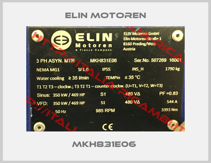 Elin Motoren-MKH831E06 