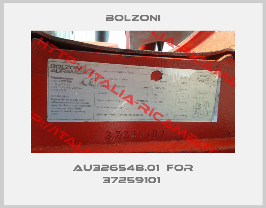 Bolzoni-AU326548.01  for 37259101 