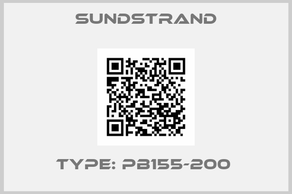 SUNDSTRAND-Type: PB155-200 