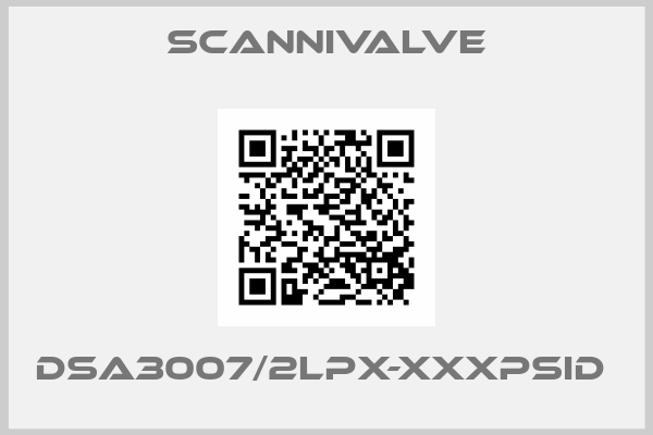 Scannivalve-DSA3007/2LPX-XXXPSID 