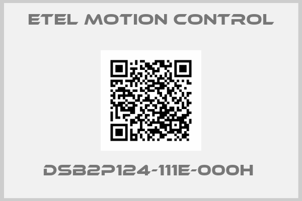 ETEL motion control-DSB2P124-111E-000H 