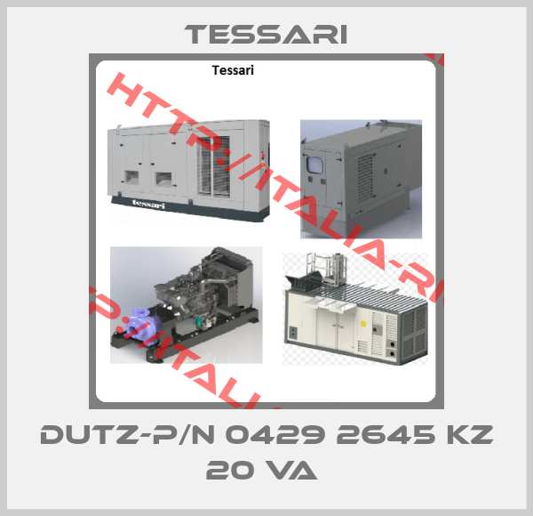 Tessari-DUTZ-P/N 0429 2645 KZ 20 VA 