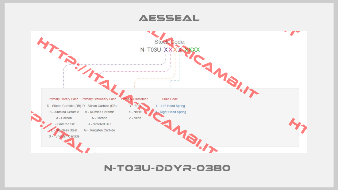 Aesseal-N-T03U-DDYR-0380 