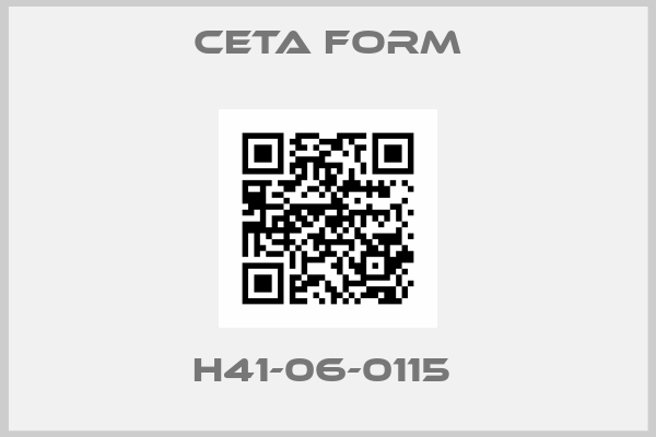 CETA FORM-H41-06-0115 