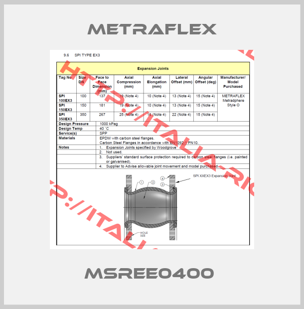 Metraflex-MSREE0400 