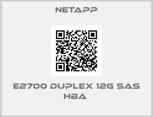 NetApp-E2700 DUPLEX 12G SAS HBA 