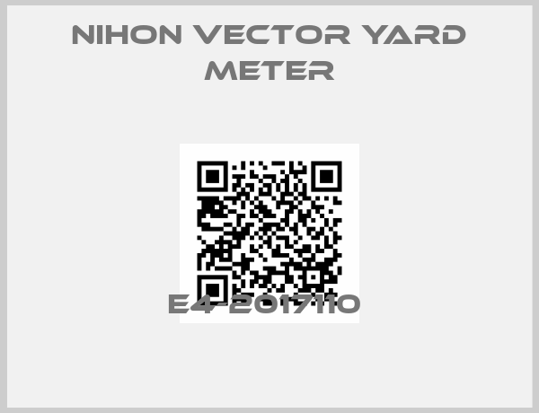 NIHON VECTOR YARD METER-E4-2017110 