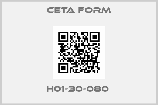 CETA FORM-H01-30-080 