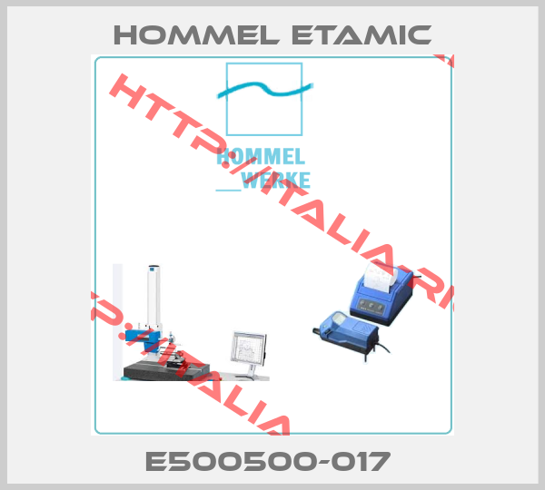 Hommel Etamic-E500500-017 