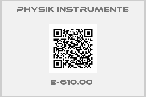 Physik Instrumente-E-610.00 