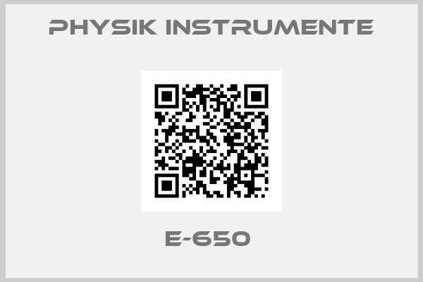 Physik Instrumente-E-650 