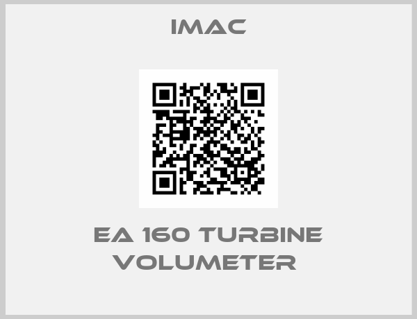 Imac-EA 160 TURBINE VOLUMETER 