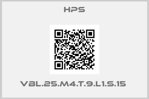 HPS-VBL.25.M4.T.9.L1.S.15 