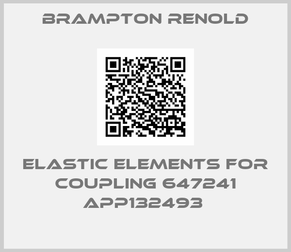 Brampton Renold-ELASTIC ELEMENTS FOR COUPLING 647241 APP132493 