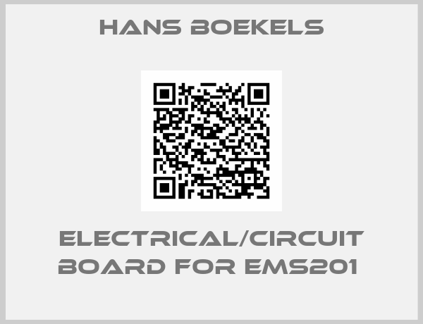 Hans Boekels-electrical/circuit board for EMS201 