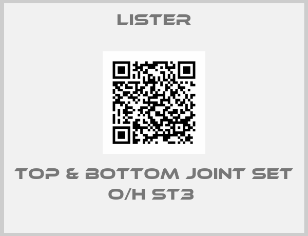 LISTER-TOP & BOTTOM JOINT SET O/H ST3 