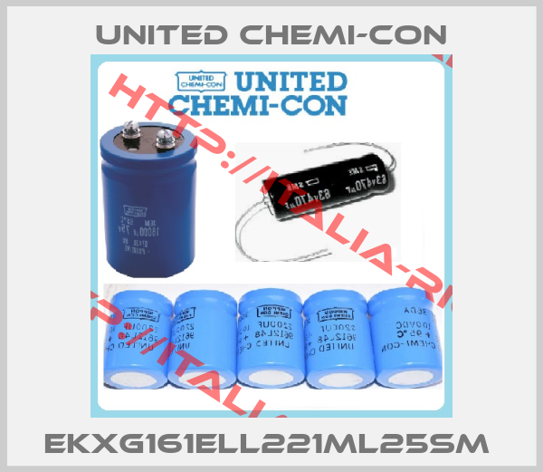 United Chemi-Con-EKXG161ELL221ML25SM 
