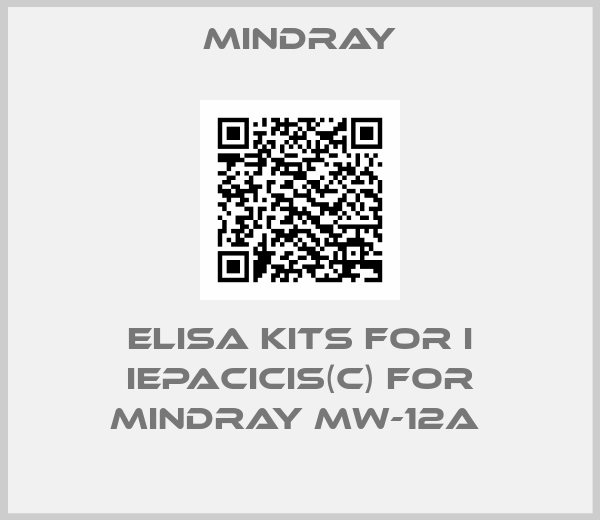 Mindray-Elisa Kits for I Iepacicis(C) for Mindray MW-12A 