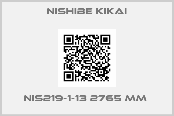 Nishibe Kikai-NIS219-1-13 2765 mm 