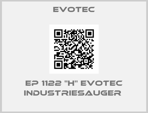 Evotec-EP 1122 "H" EVOTEC INDUSTRIESAUGER 