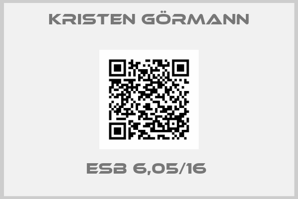 Kristen Görmann-ESB 6,05/16 