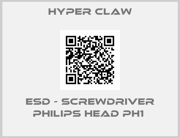 Hyper Claw-ESD - SCREWDRIVER PHILIPS HEAD PH1 