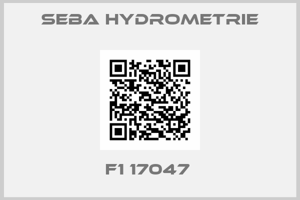 Seba Hydrometrie-F1 17047 