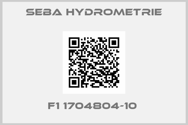 Seba Hydrometrie-F1 1704804-10 