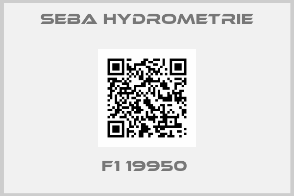 Seba Hydrometrie-F1 19950 